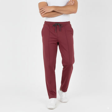 Maroon Pleated Trousers