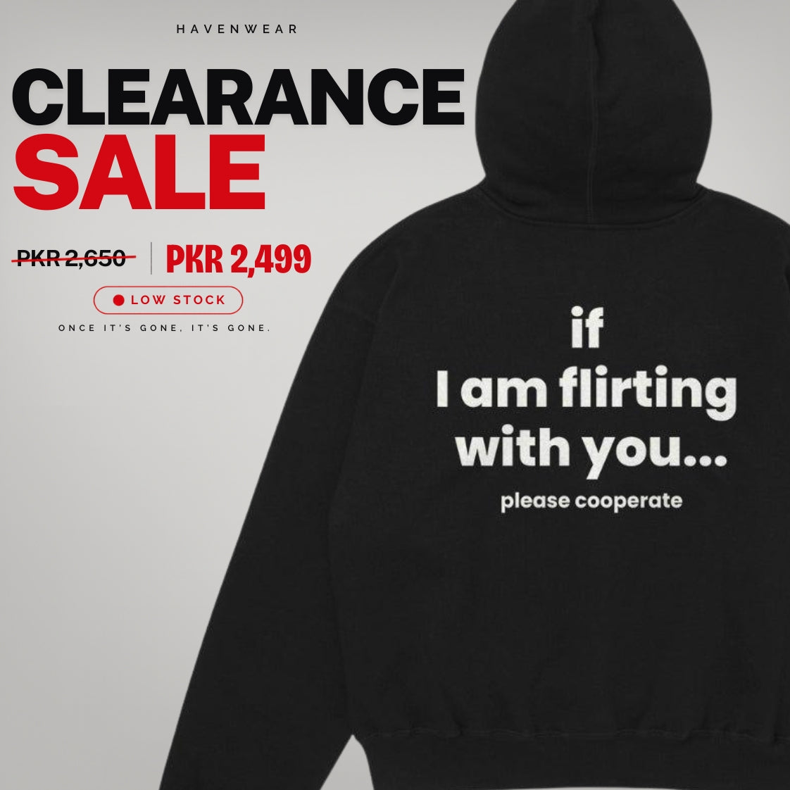 If I Am Flirting Oversized Hoodie