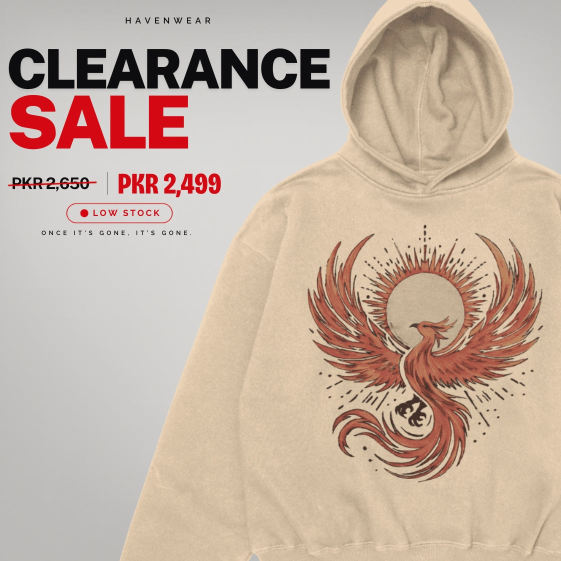 Phoenix Rebirth Oversized Hoodie