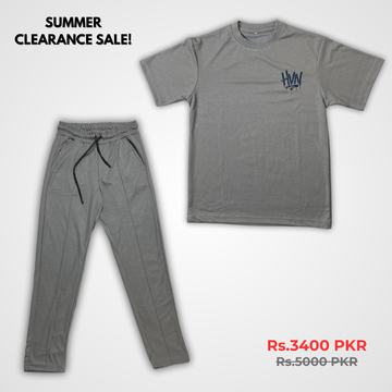 Steel grey Oversized Co-Ord Set