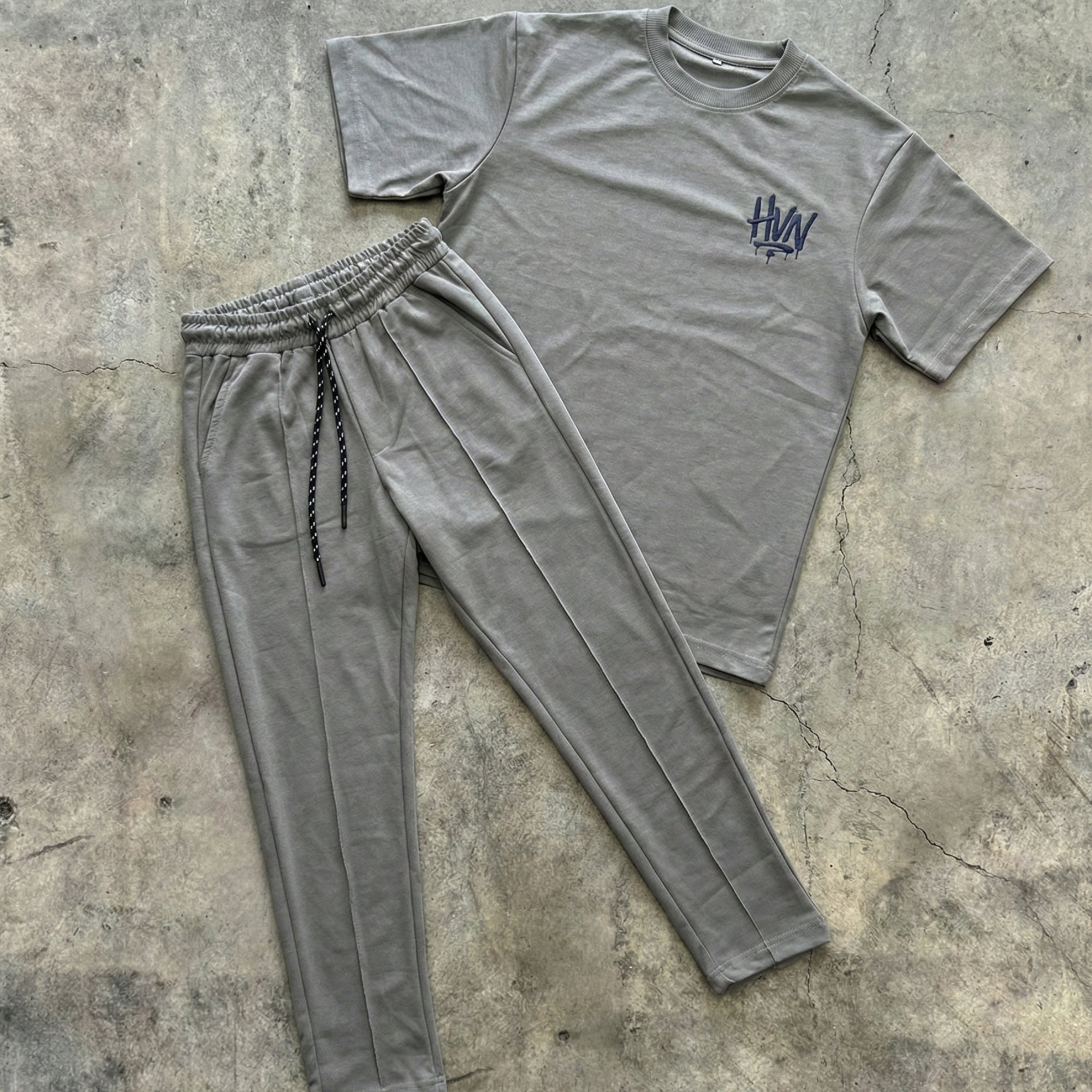 Steel grey Oversized Co-Ord Set