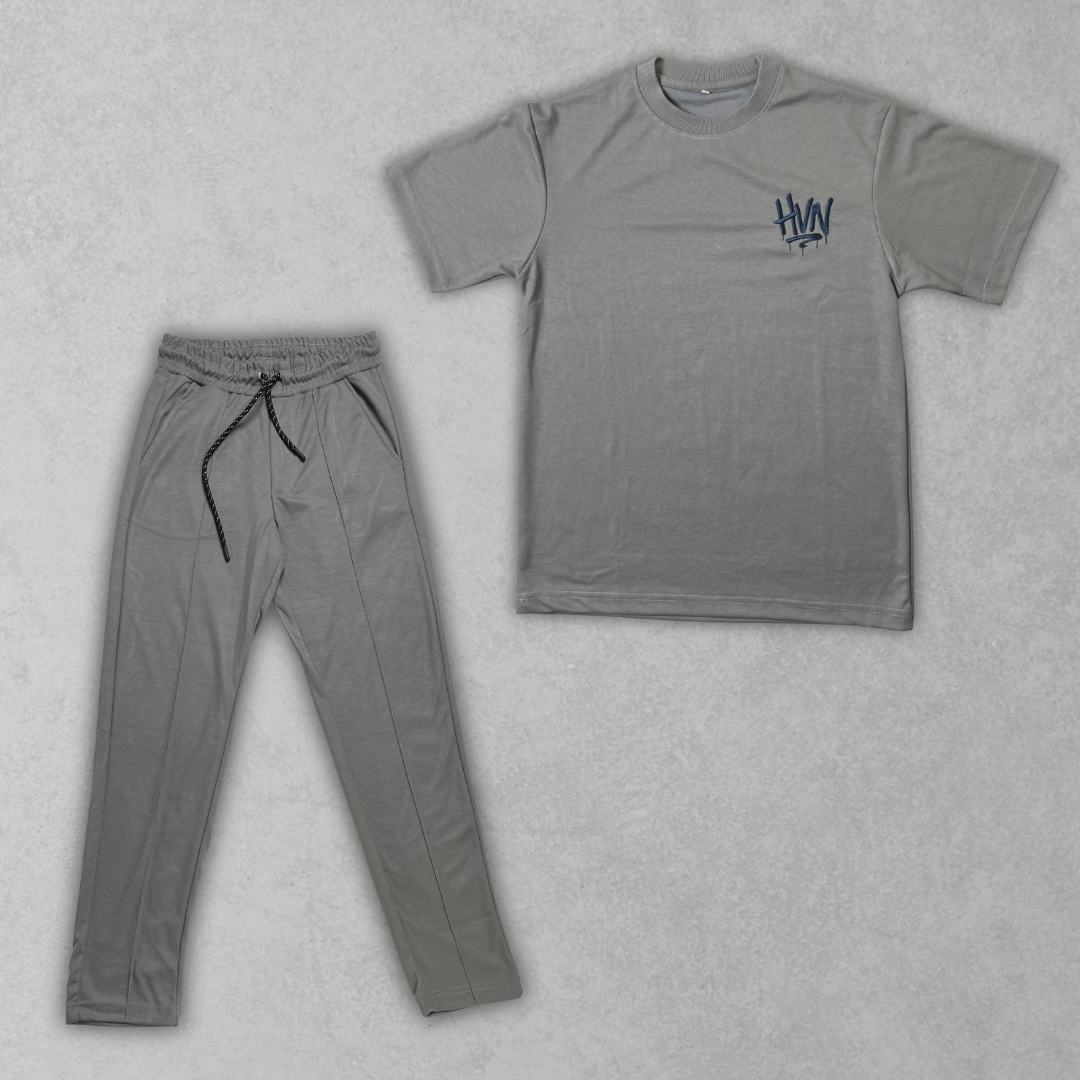Steel grey Oversized Co-Ord Set
