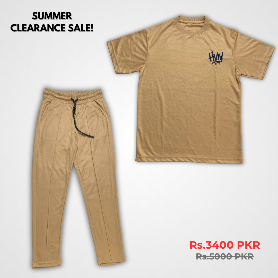 Beige Oversized Co-Ord Set