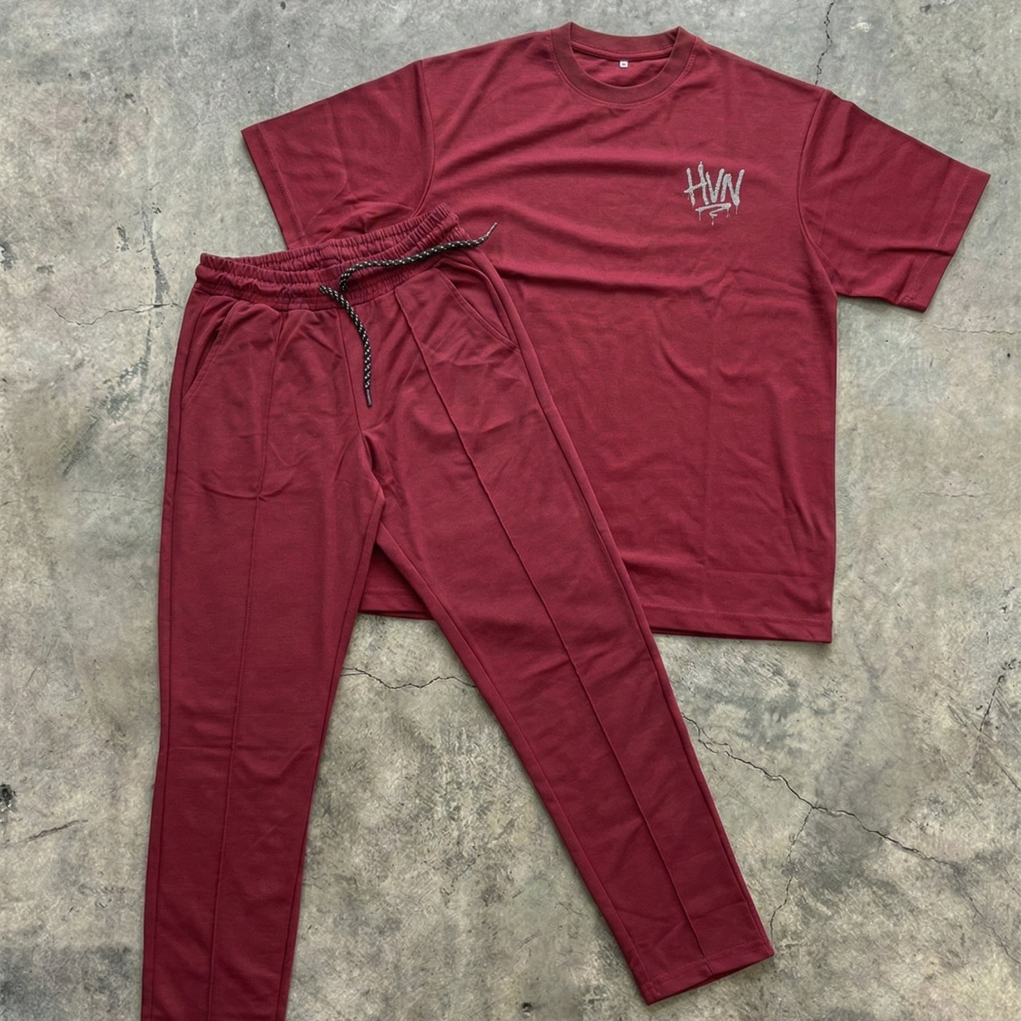 Maroon Oversized Co-Ord Set