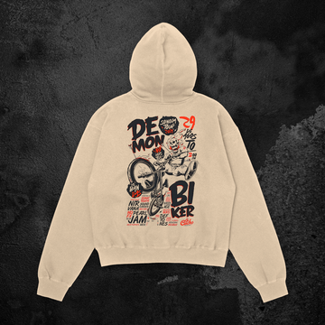 Demon Biker Oversized Hoodie