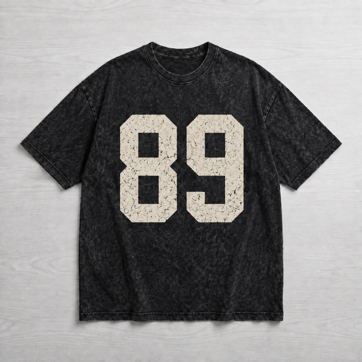 Varsity Acid Wash Oversize Tee