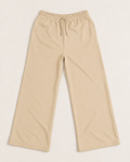 Essential Wide-Leg Trousers (Beige)