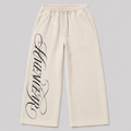 Signature Script Wide-Leg Trousers