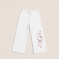 Hello Kitty Wide-Leg Trousers (White)