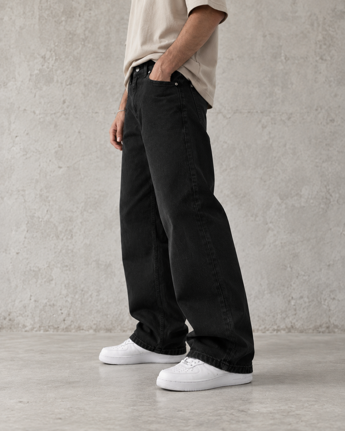 Coal Black Essential Denim