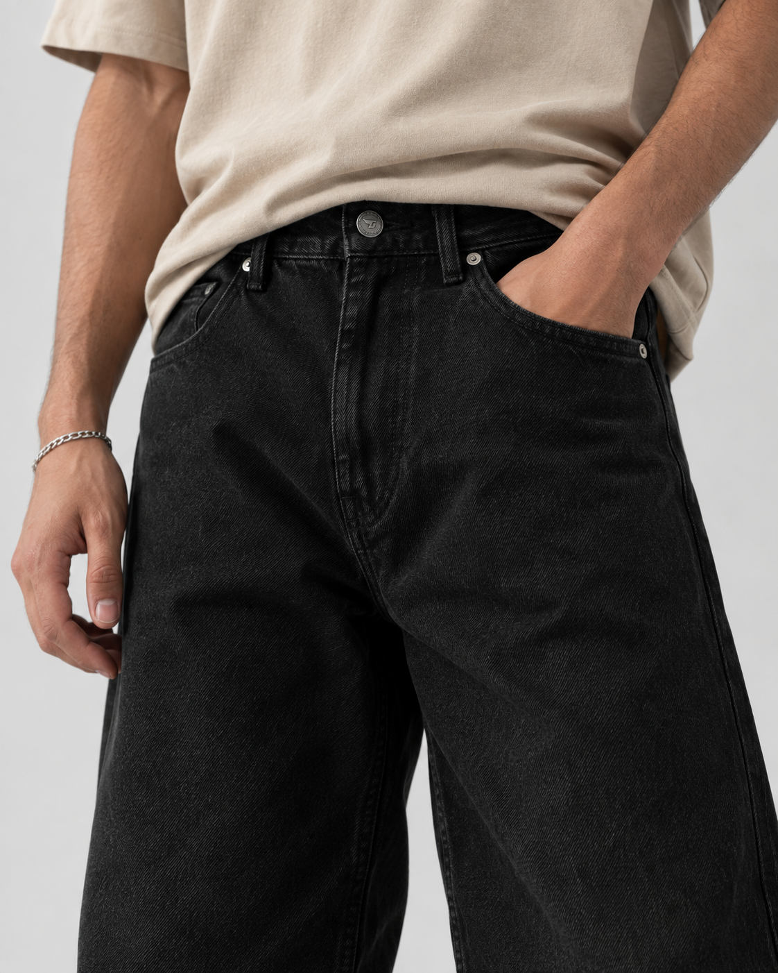 Coal Black Essential Denim
