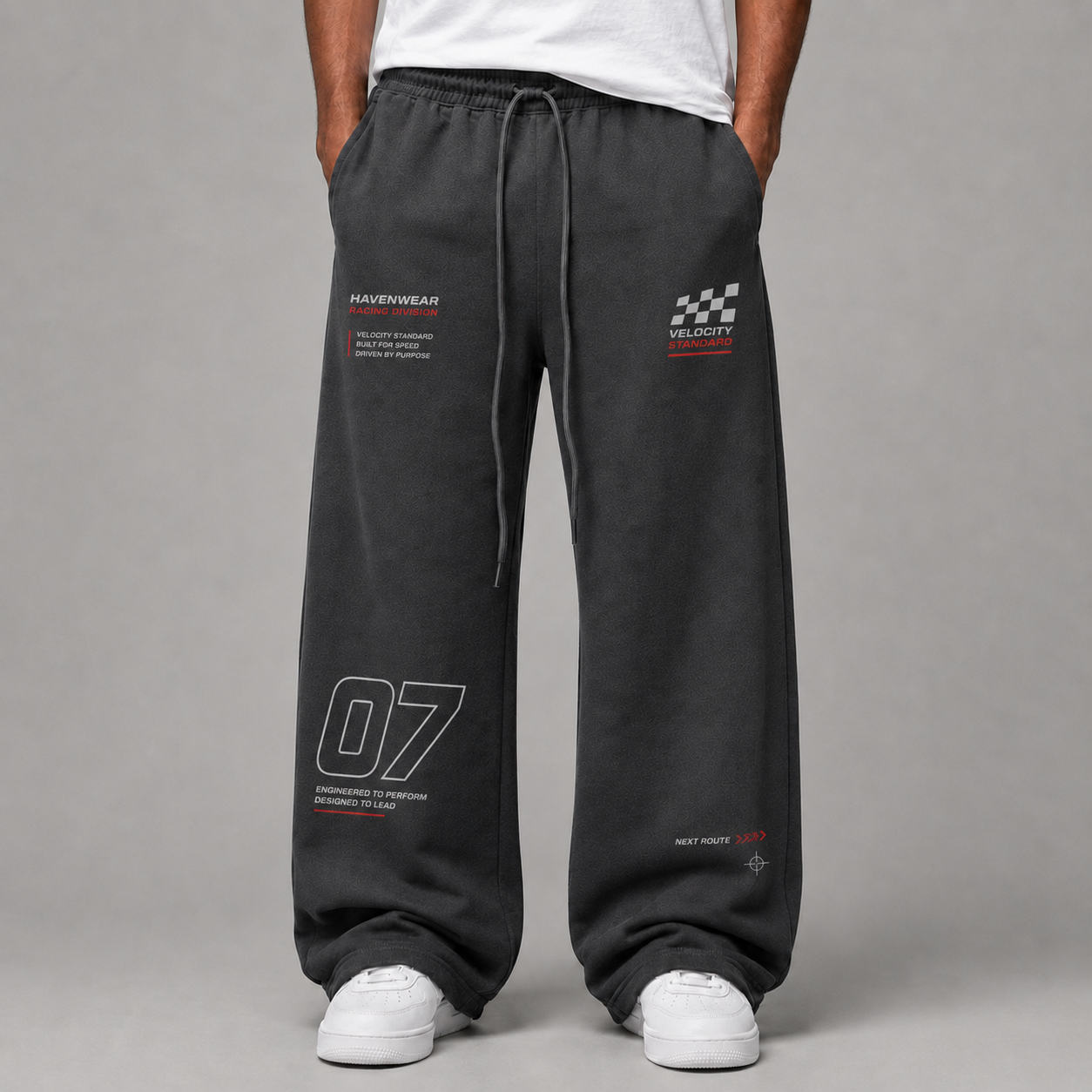 Grey Racing Trouser