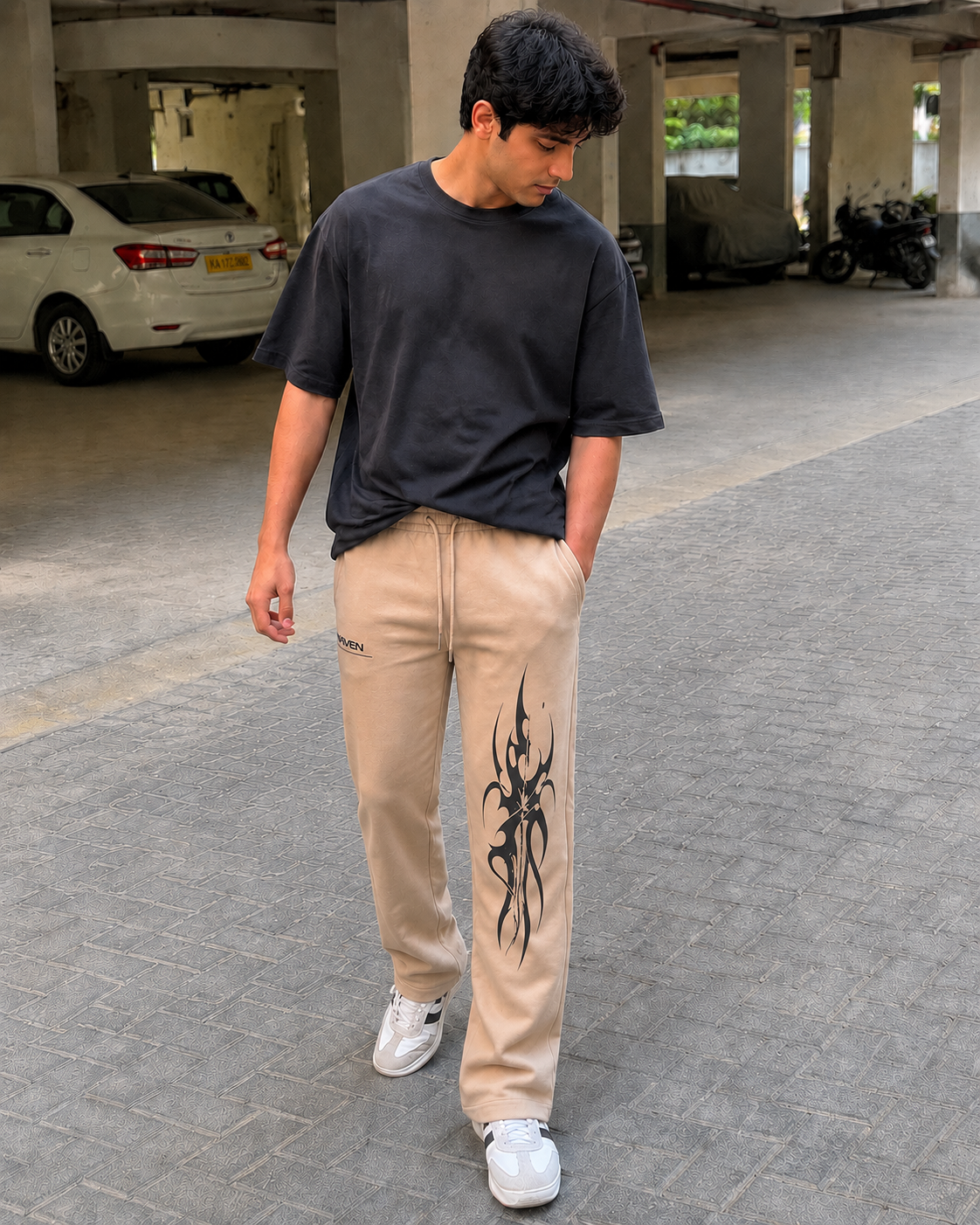 Eclipse Tribal Wide-Leg Trousers