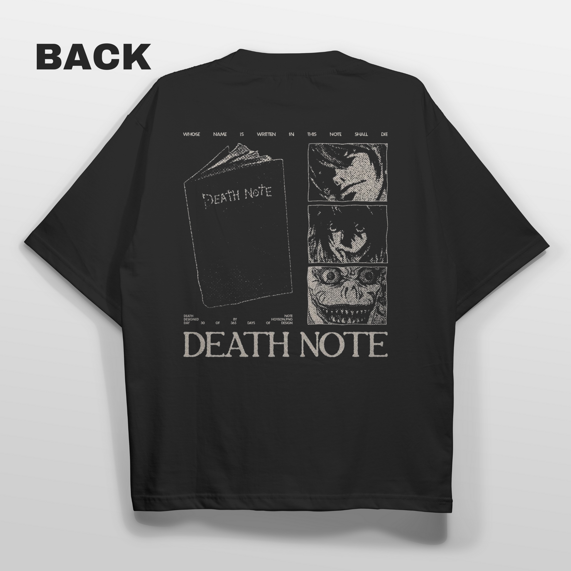 Death Note Oversized T-shirt Back