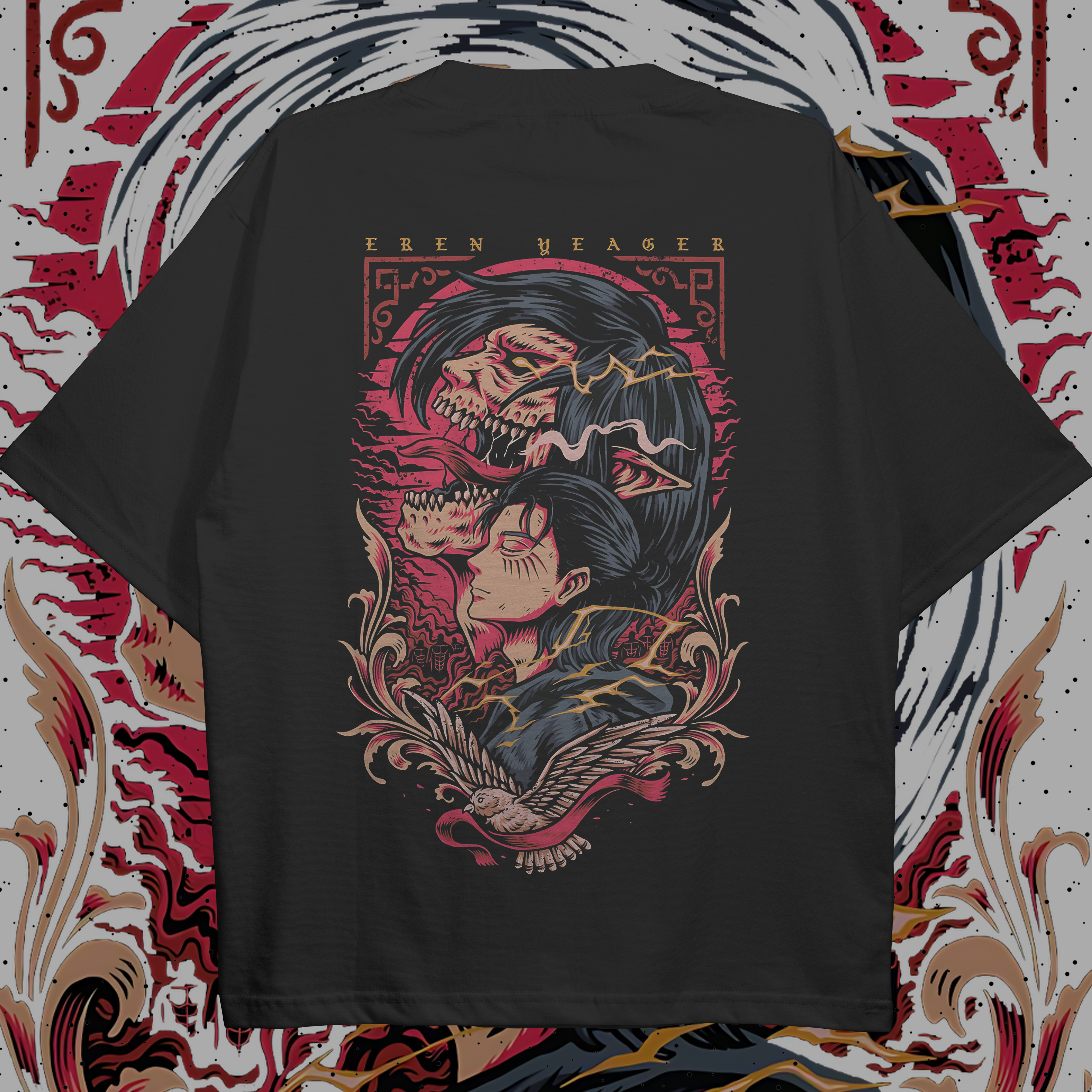 Eren Yeager T-shirt BACK