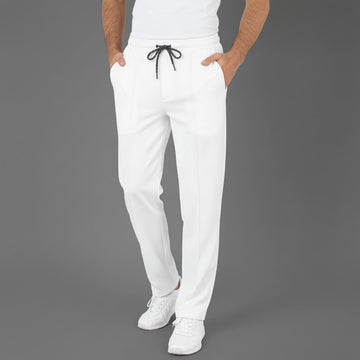 White Pleated Trousers