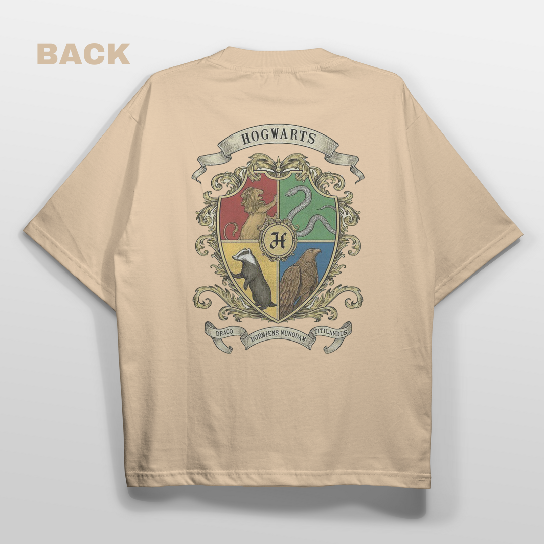 Hogwarts Oversized T-shirt Front