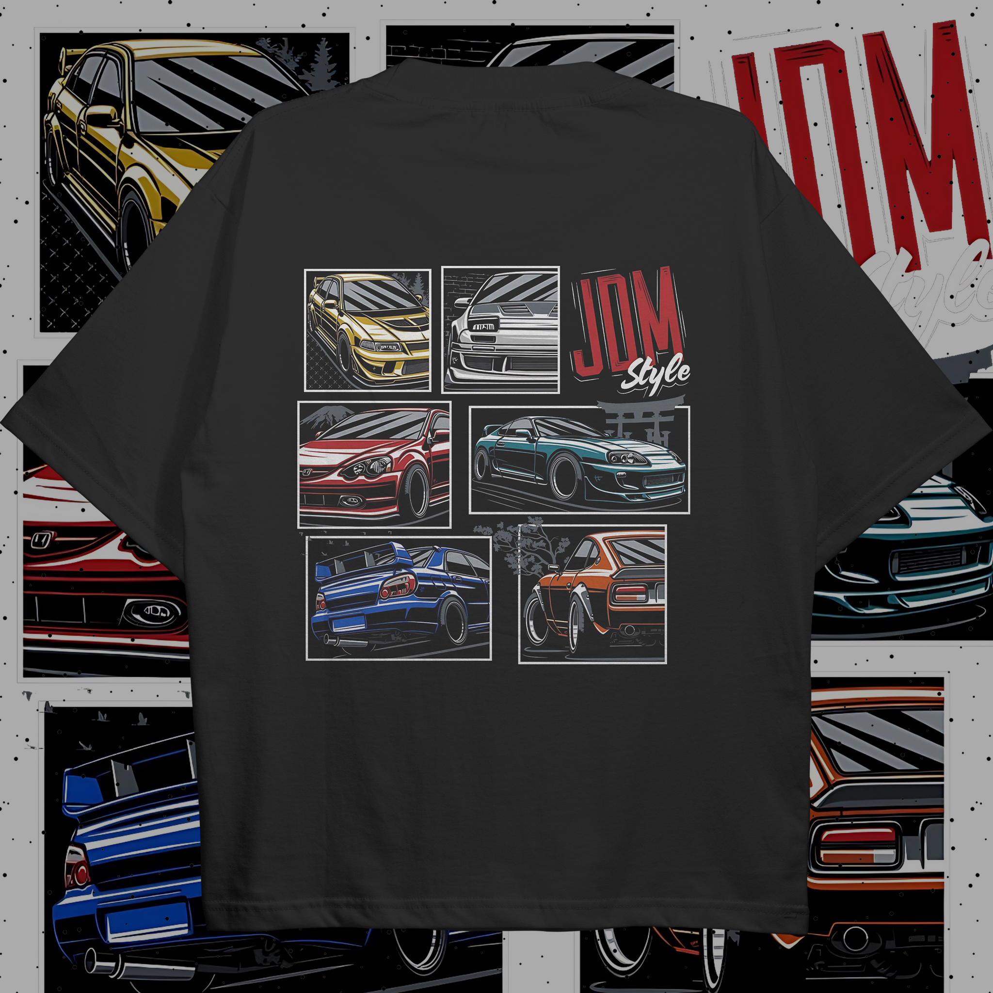JDM Style T-shirt (Oversized) Back