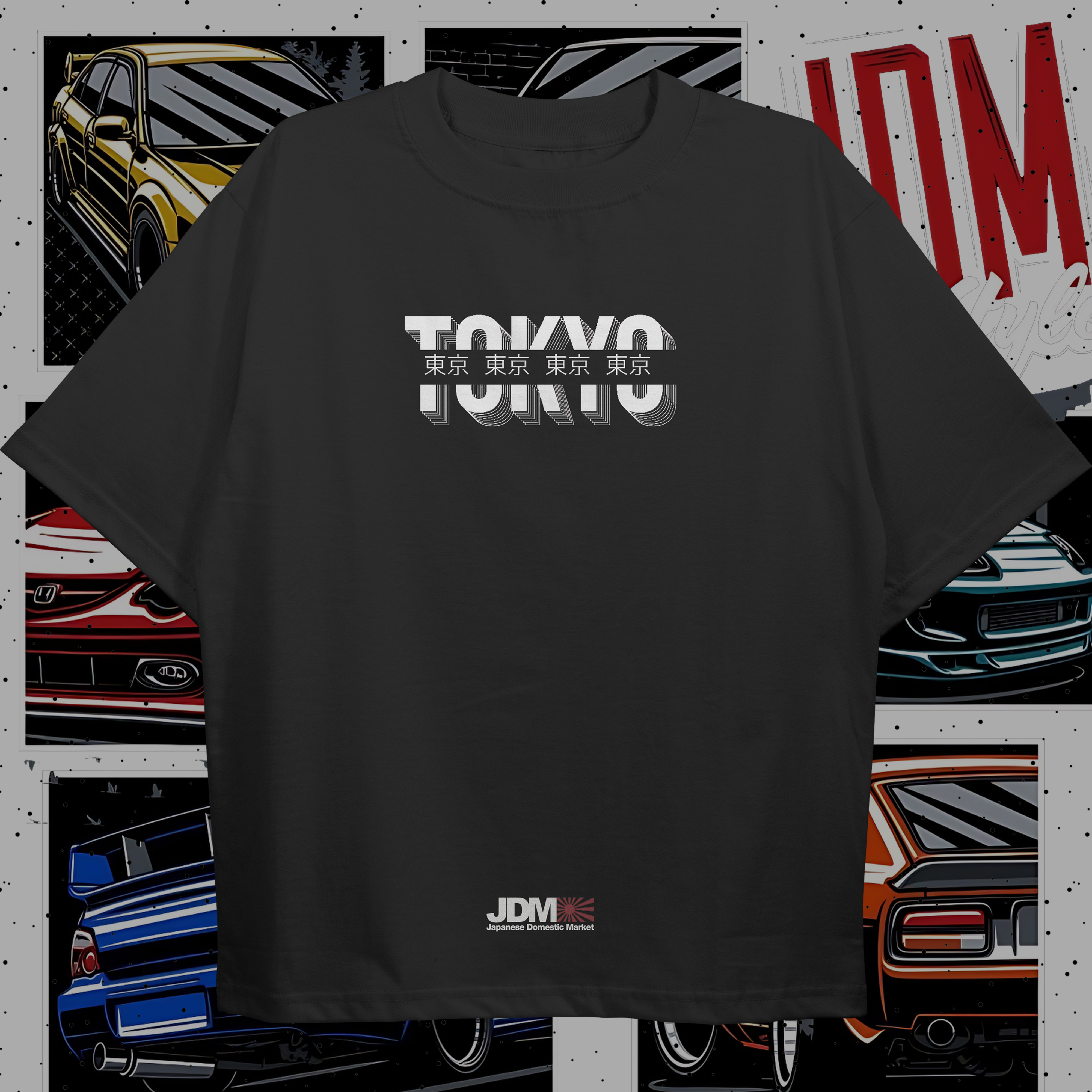 JDM Style T-shirt (Oversized) Front