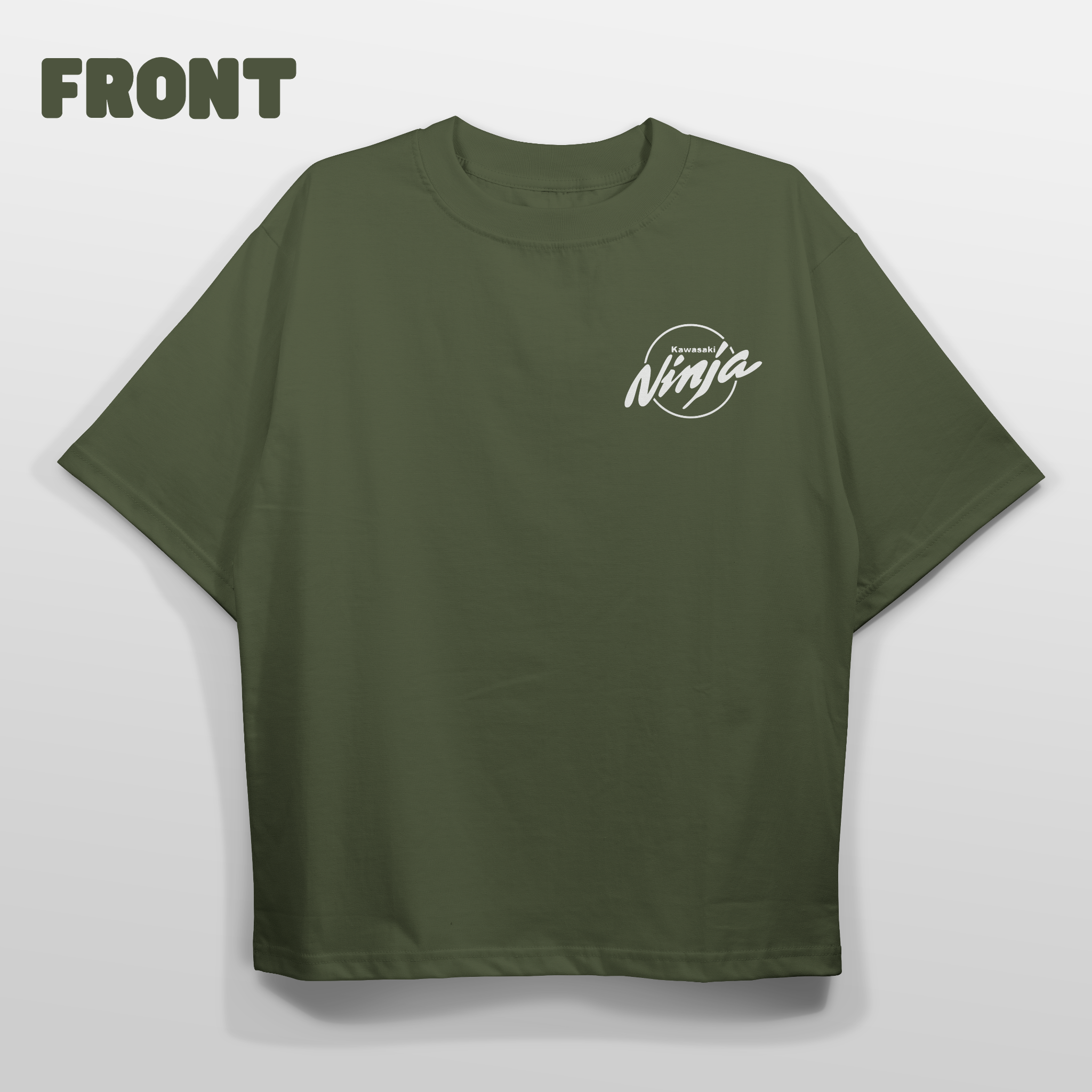 Kawasaki Ninja Oversized T-shirt Front