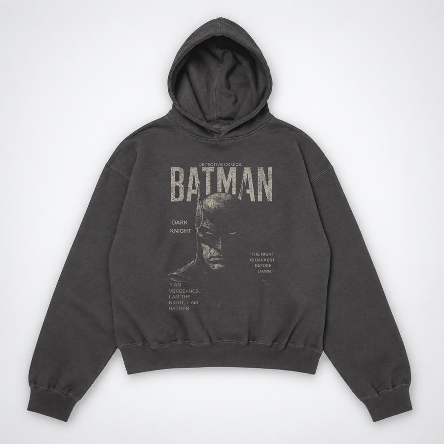 Batman Detective Oversized Hoodie (Charcoal)