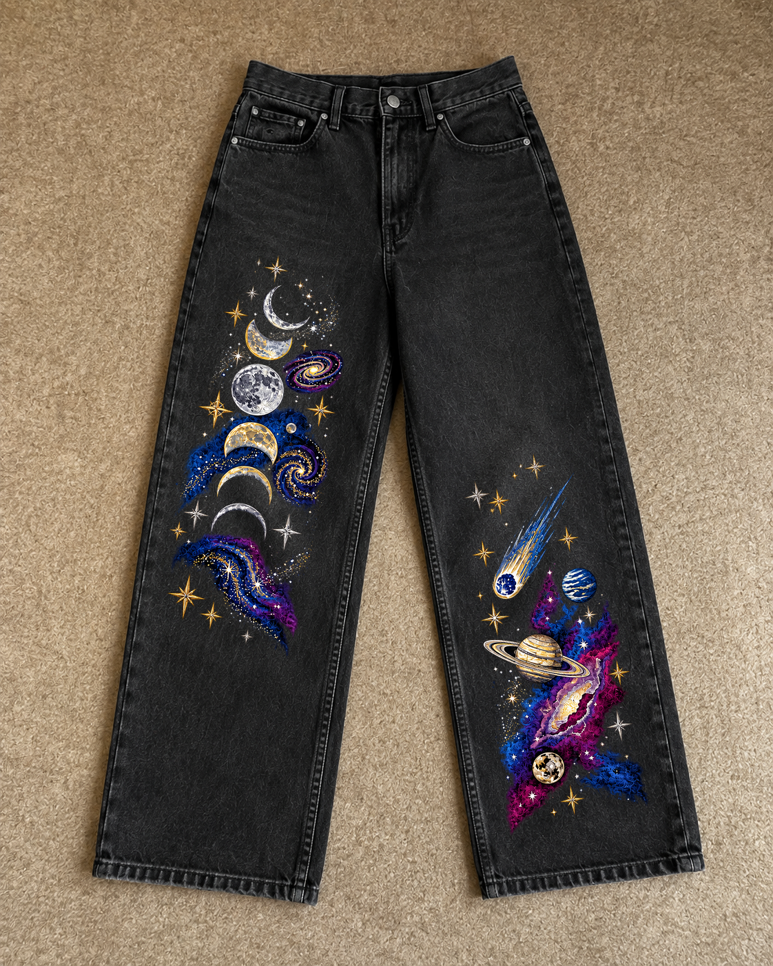 Cosmic Orbit Baggy Denim