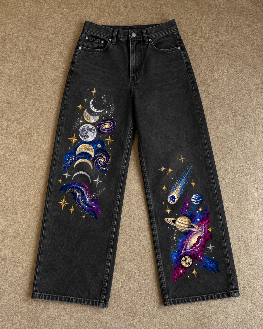 Cosmic Orbit Baggy Denim