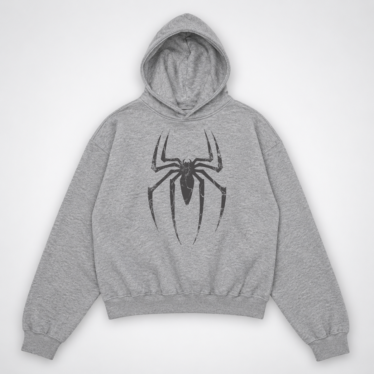 Spiderman l Oversized Hoodie (Heather Grey)