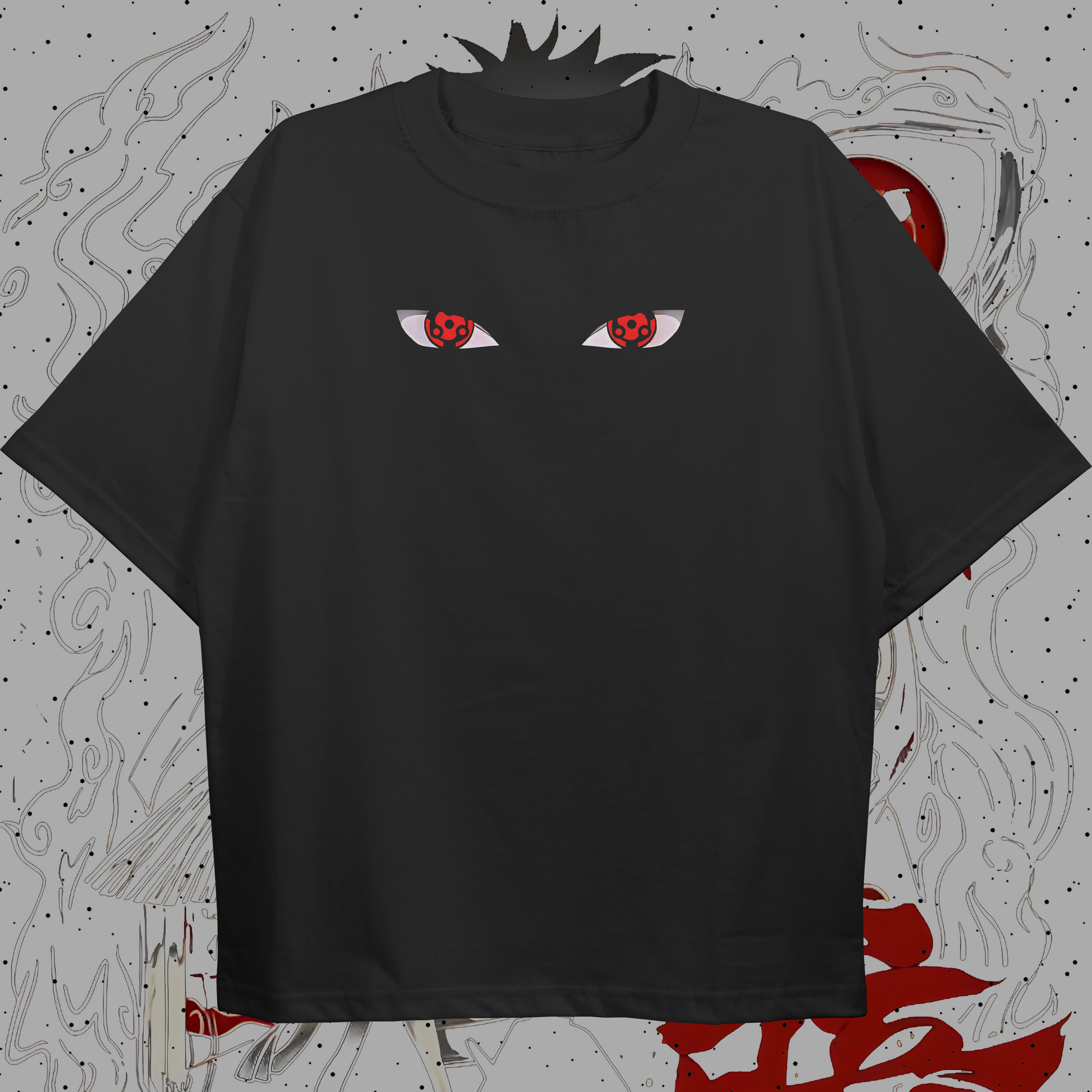 Madara Uchiha T-shirt (Oversized) Front