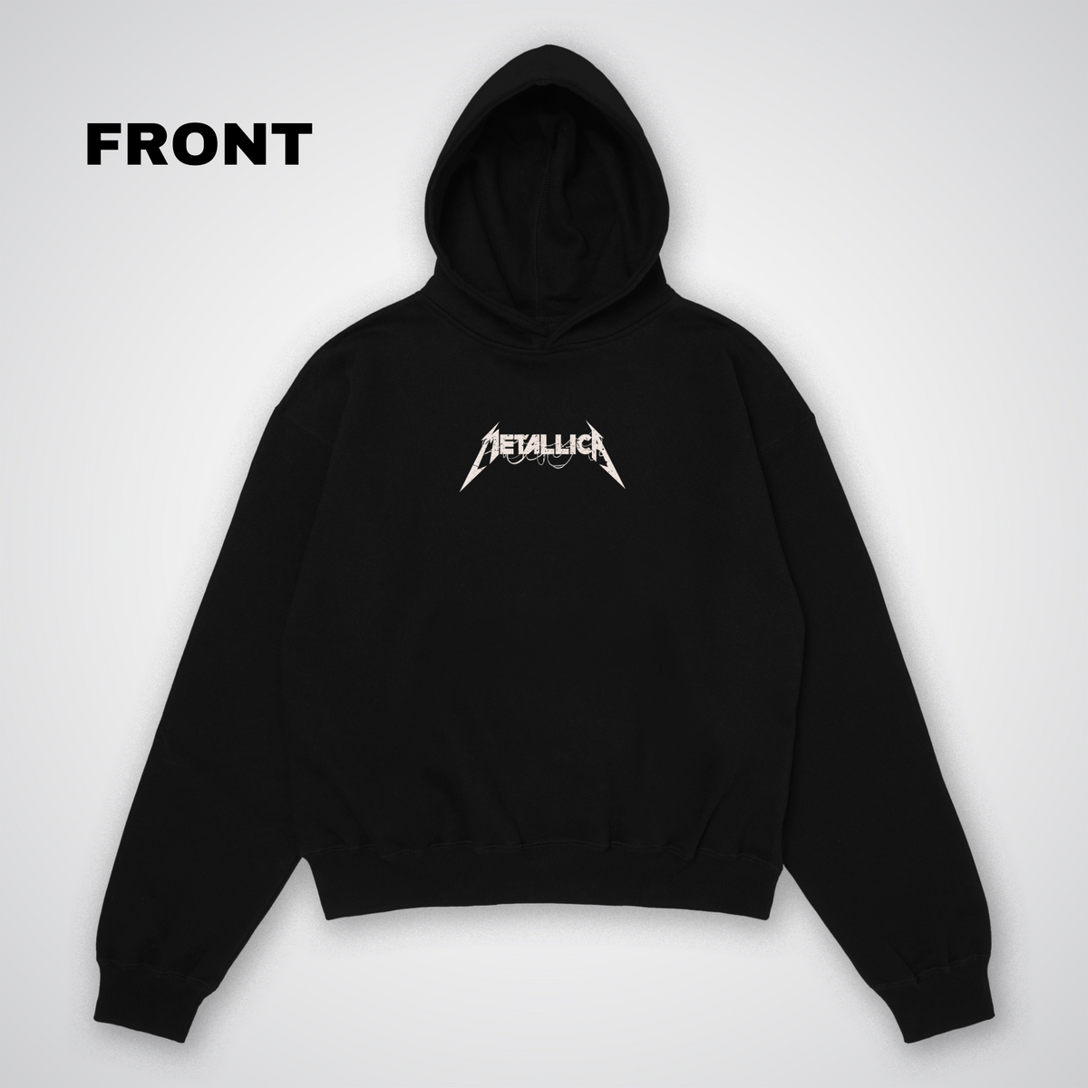 Metalica Master of Puppets Oversized Hoodie Front