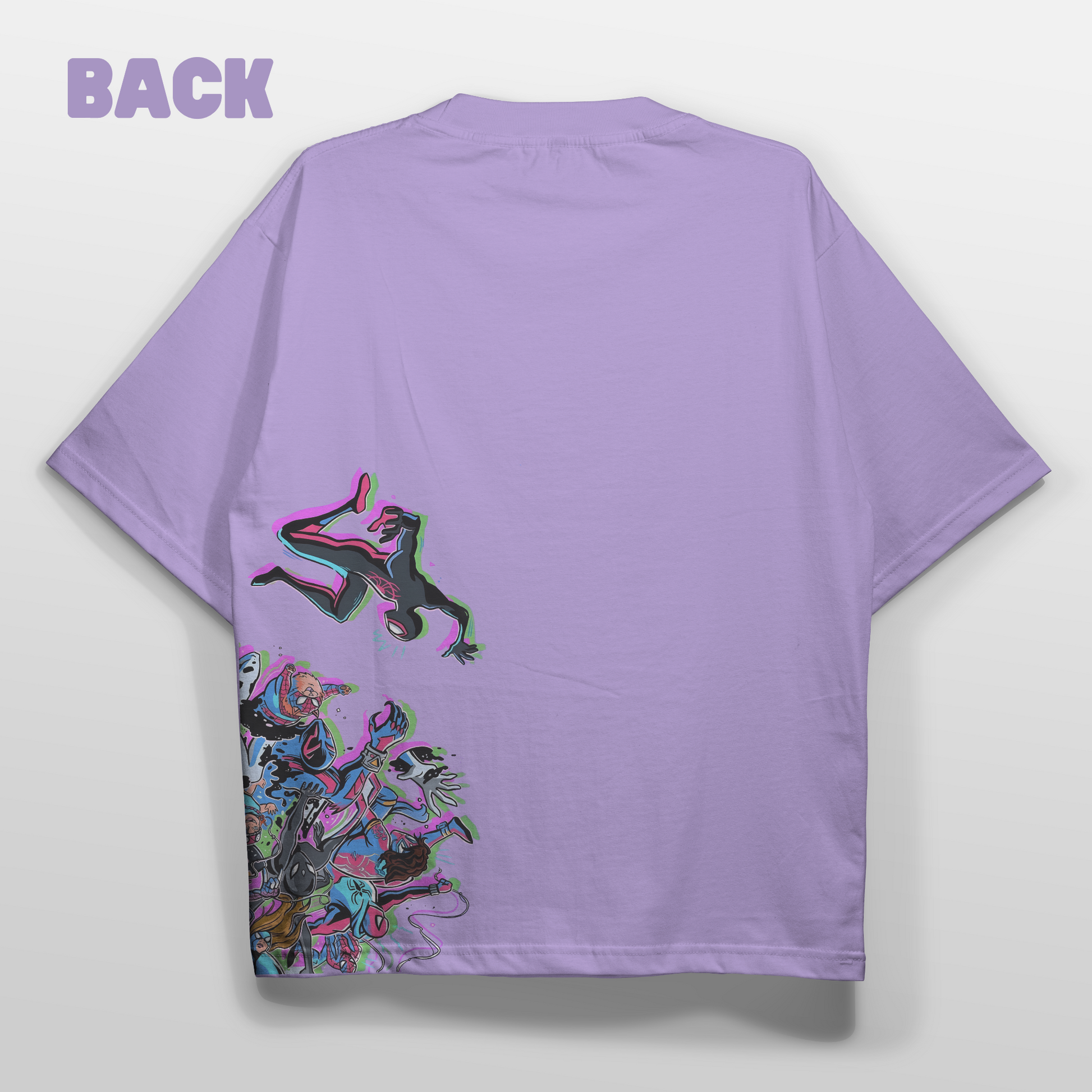Miles Morales Oversized T-shirt Back