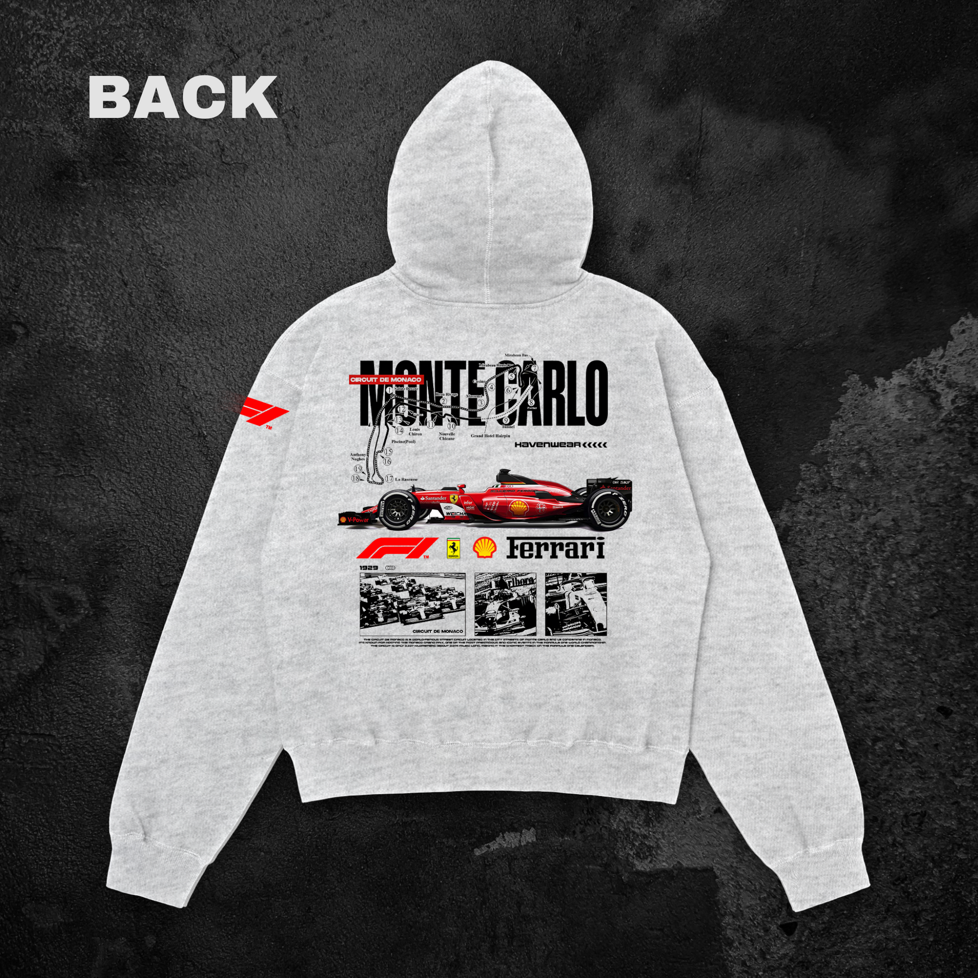 Monte Carlo Oversized Hoodie Back