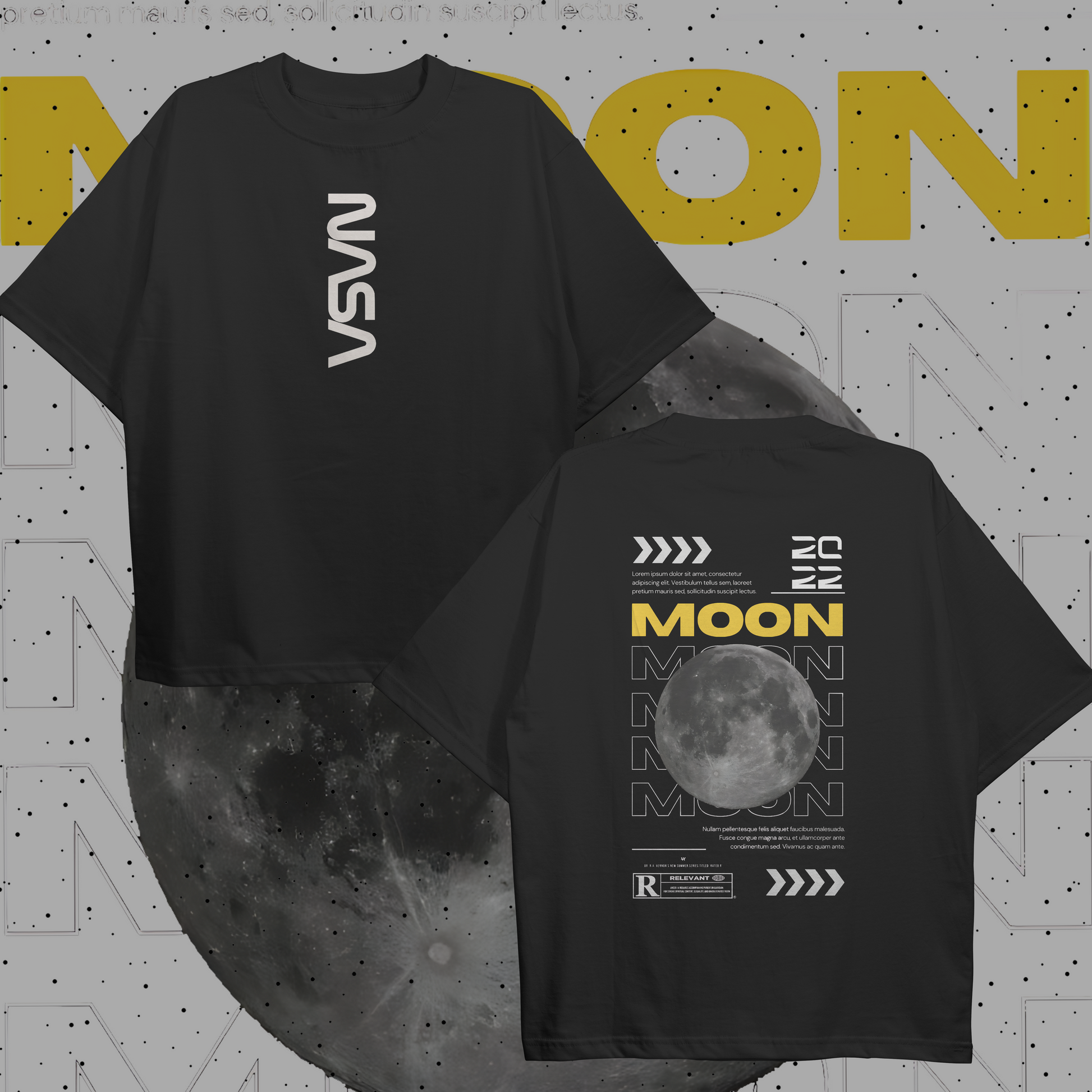 Moon StreetWear T-shirt (Oversized) 