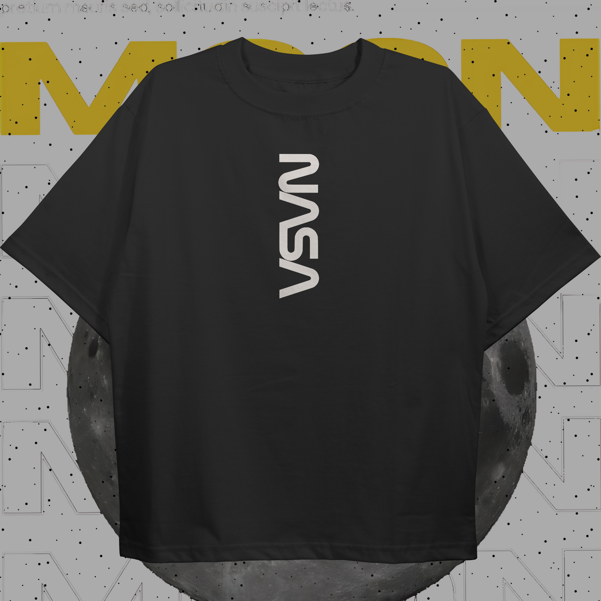 Moon StreetWear T-shirt (Oversized) Front