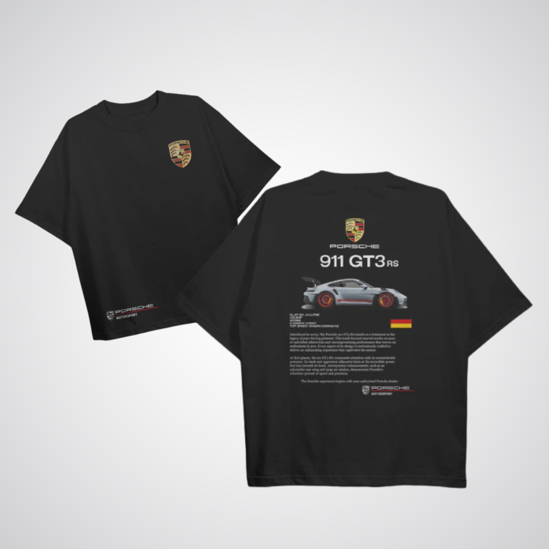 Porsche 911 GT3 Oversized T-shirt (Black)