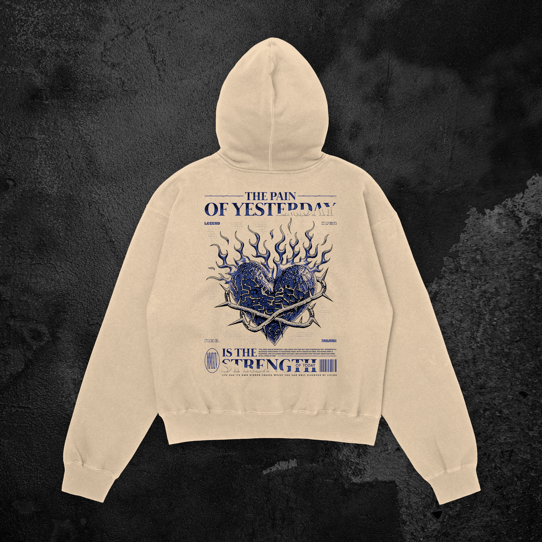 Pain is Strength Oversized Hoodie 
