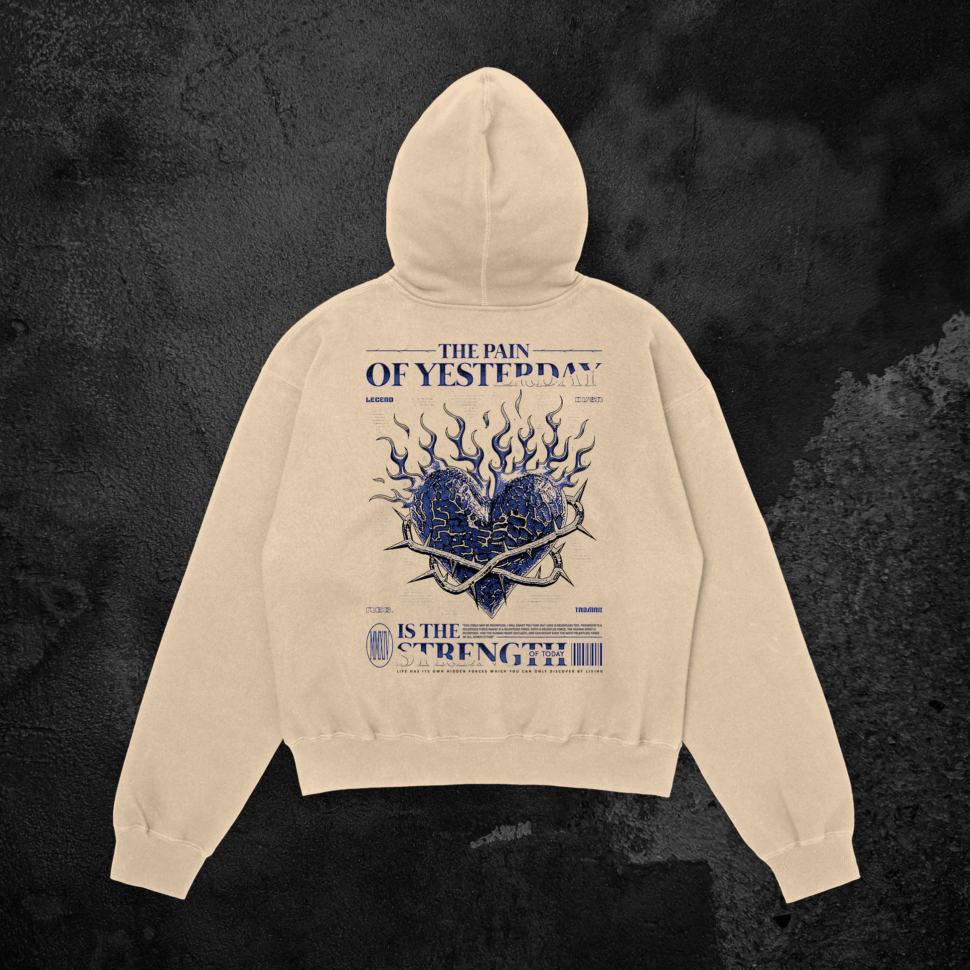 Pain is Strength Oversized Hoodie 