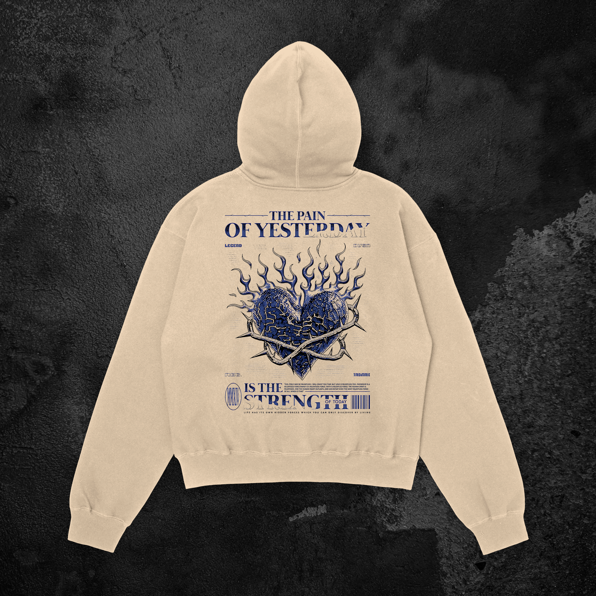 Pain is Strength Oversized Hoodie 