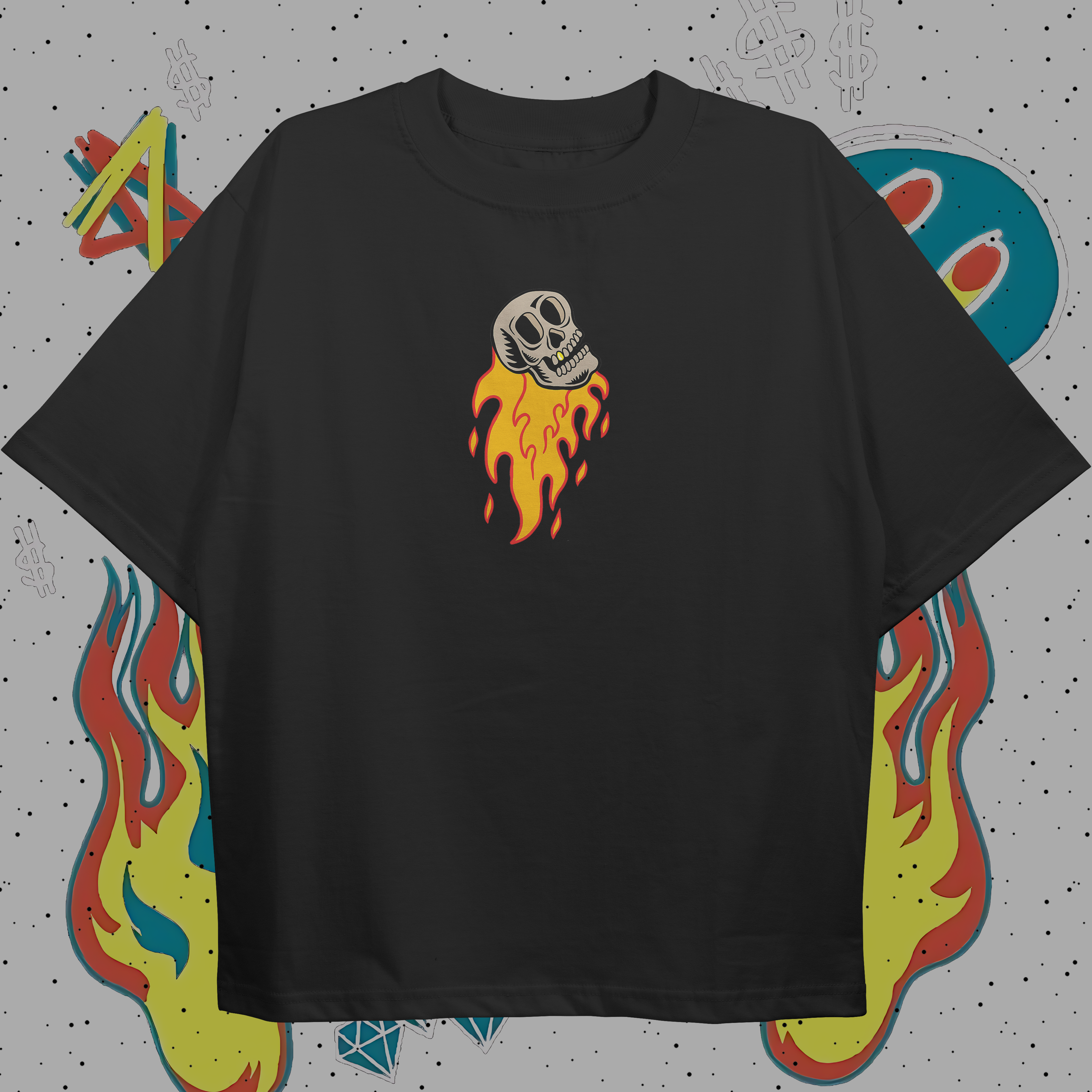 Peaceful settlement T-shirt (Oversized)  Front