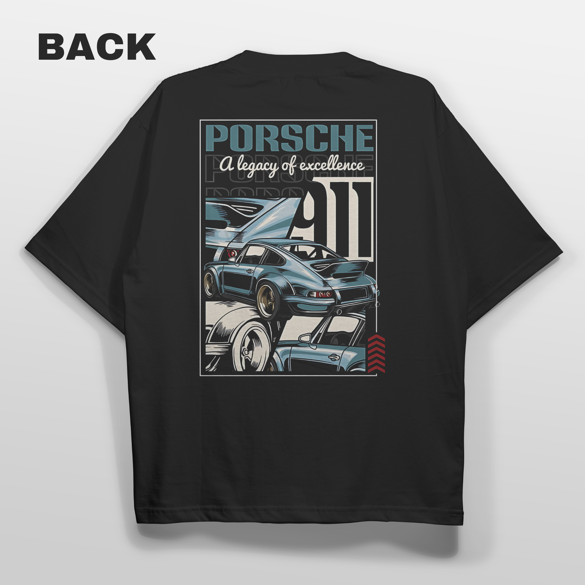 Porsche 911 Classic  Oversized T-shirt Back