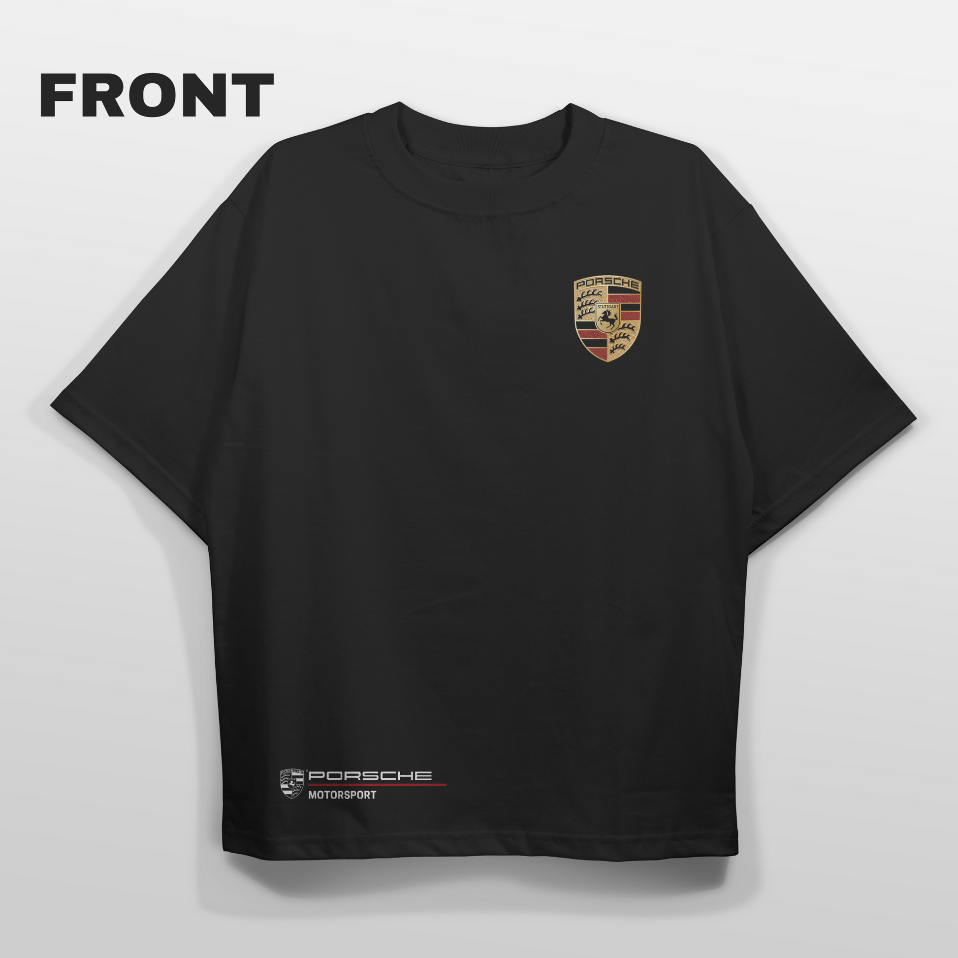 Porsche 911 GT3 Oversized T-shirt (Black) Front