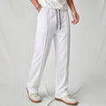 White Pleated Trousers