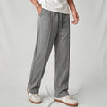 Steel Grey Pleated Trousers