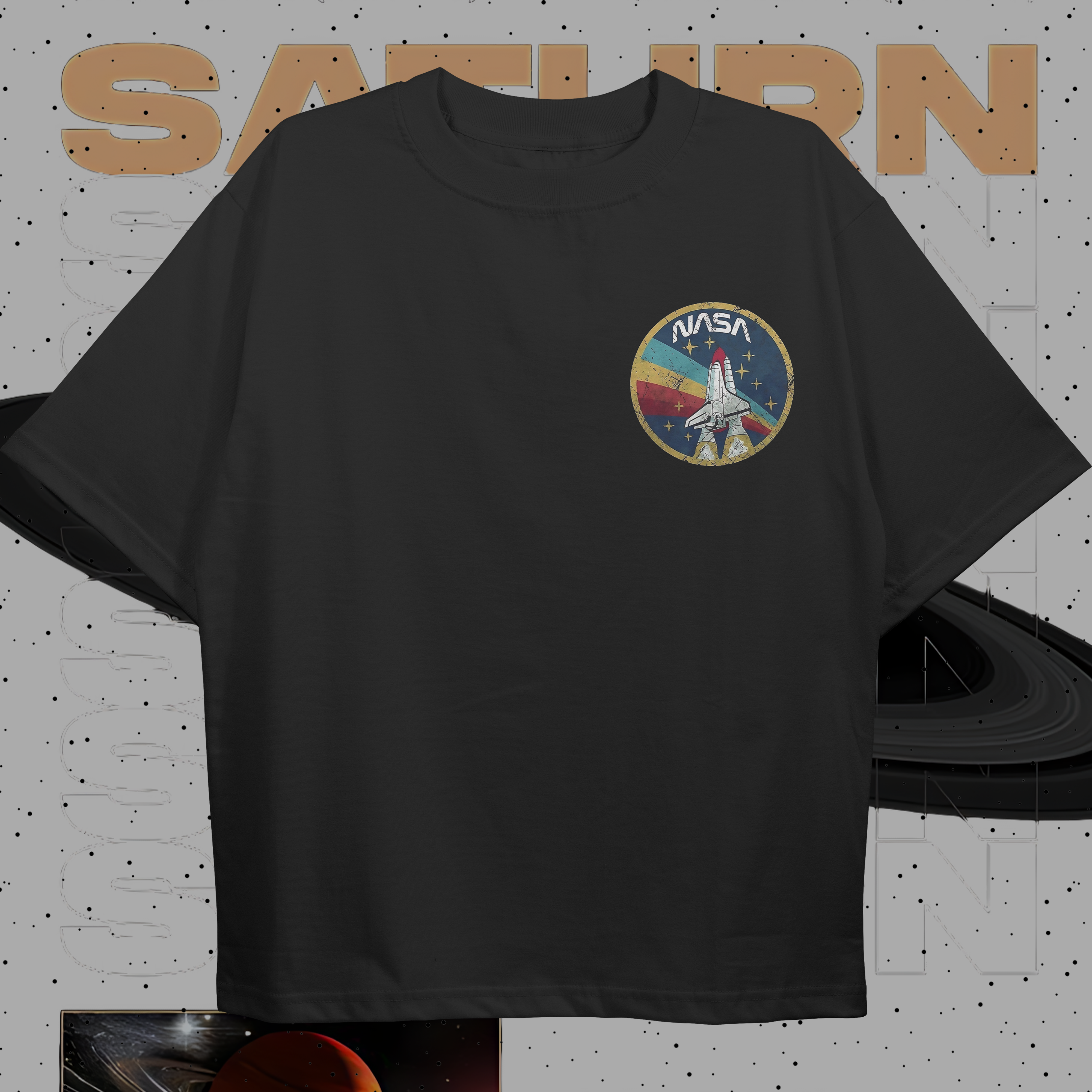 Saturn StreetWear T-shirt (Oversized) Front