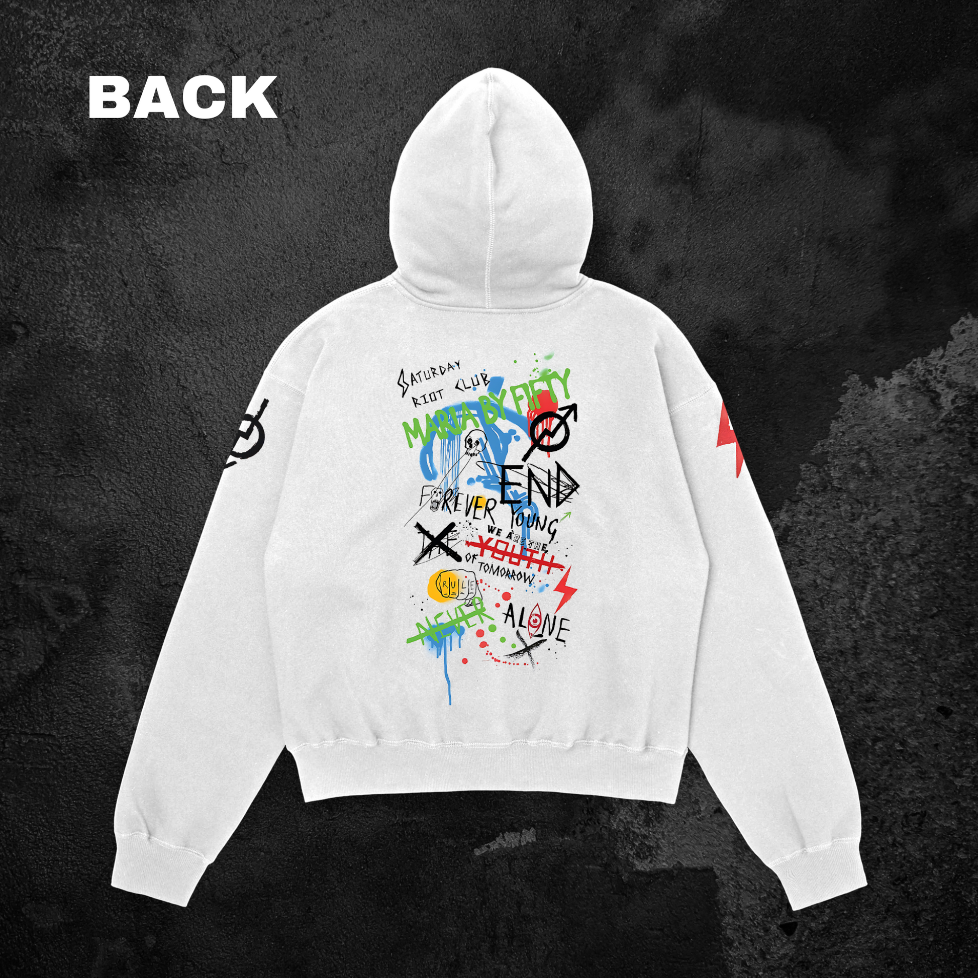 Streetwear art l Oversized Hoodie Back