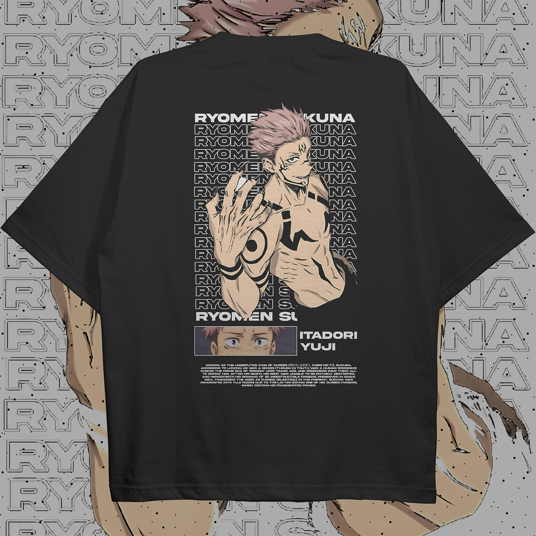 Sukuna Oversized T-shirt Back