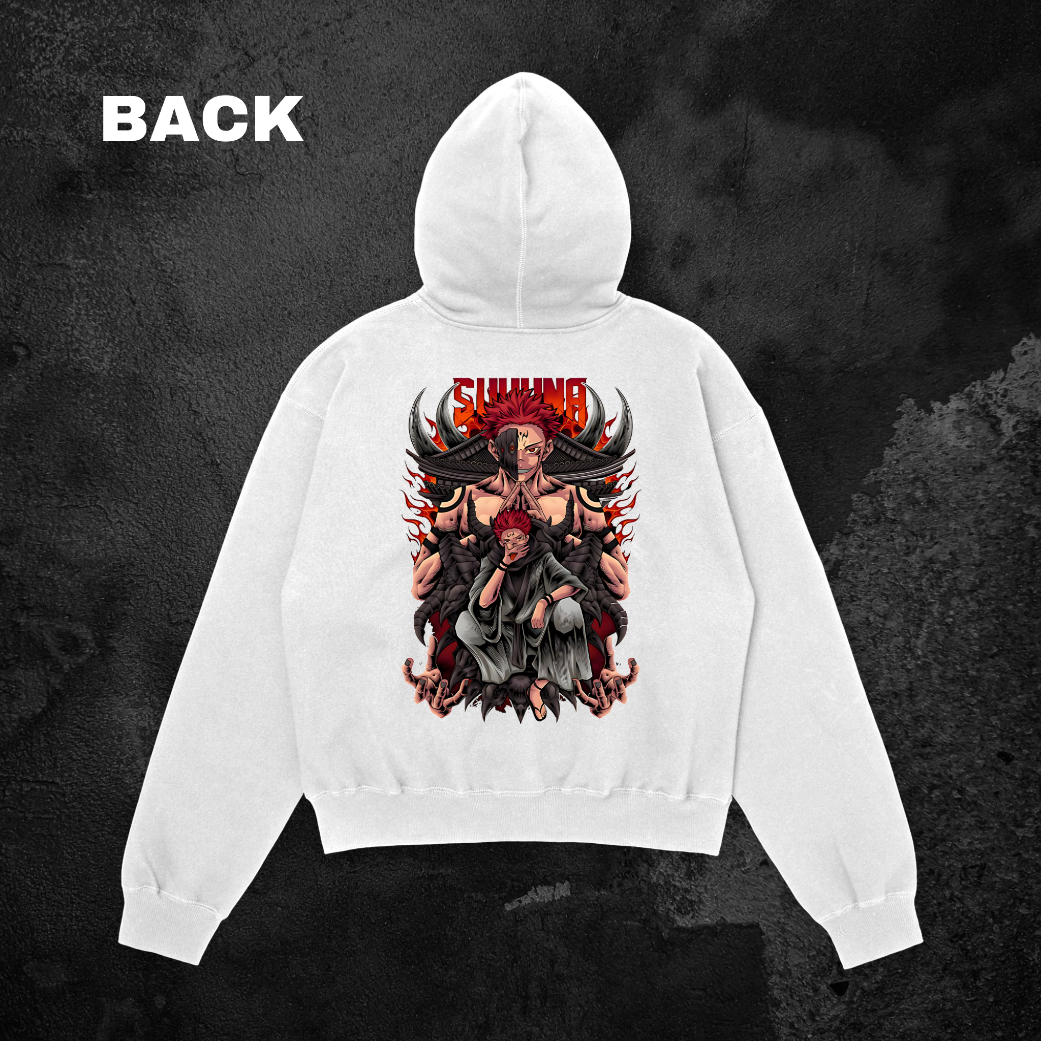 Sukuna ll  Oversized Hoodie Back