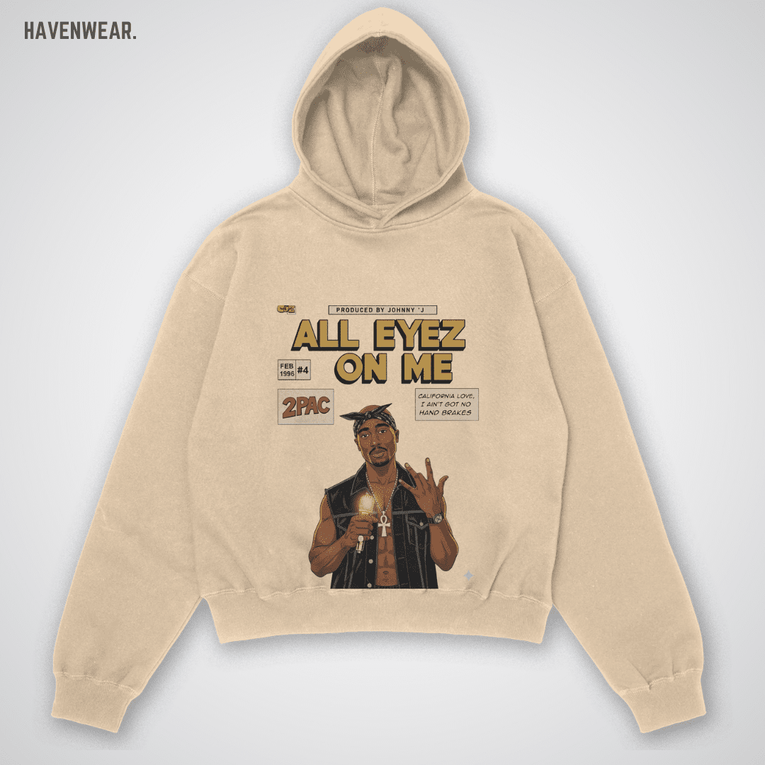 All Eyez On Me Oversized Hoodie - HavenWear