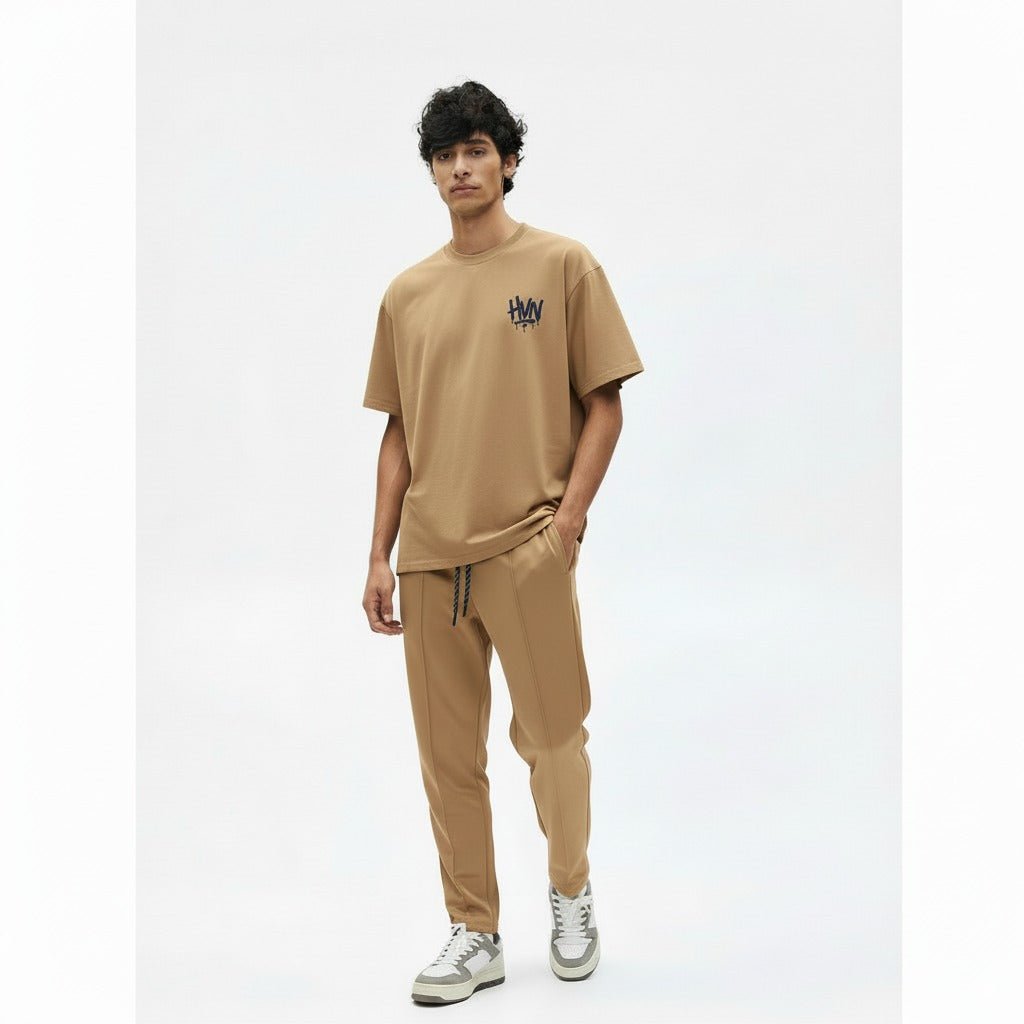 Beige Oversized Co - Ord Set - HavenWear