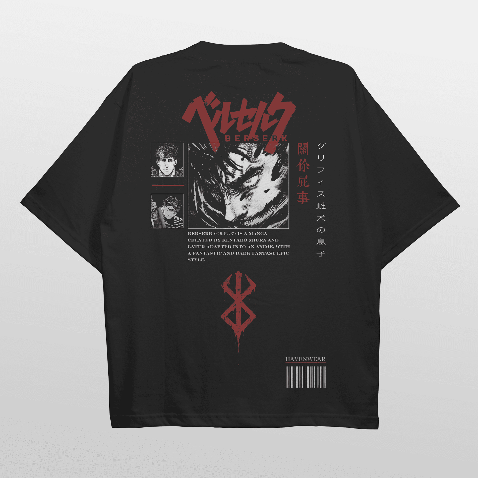 T-shirt Vintage Berserk Pour Les Fans D'anime, édition Limitée Kenataro Miura, Taille 2XL